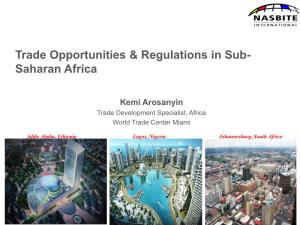 Trade Opportunities & Regulations in Sub-Saharan Africa