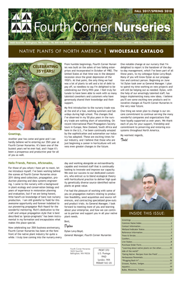 Todd NATIVE PLANTS of NORTH AMERICA | WHOLESALE CATALOG Dylan CELEBRATING 35 YEARS!