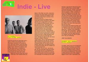 Indie - Live Revolving Good Grief