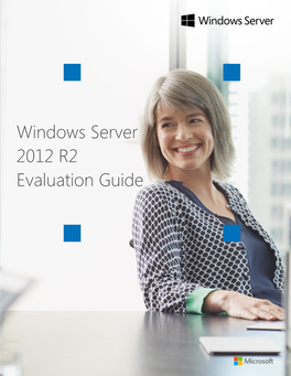 Windows Server 2012 R2 Evaluation Guide