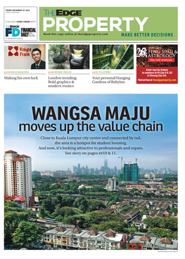 WANGSA MAJU Moves up the Value Chain Closecl to Kualak L Lumpurl Cityi Centre Andd Connectedd Bby Rail,Il the Area Is a Hotspot for Student Housing