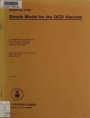Simple Model for the QCD Vacuum