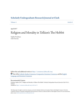Religion and Morality in Tolkien's the Hobbit