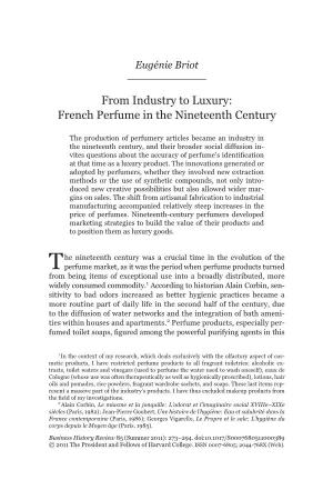 French Perfume in the Nineteenth Century