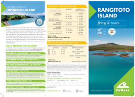 Rangitoto Island Is a Pest-Free Island