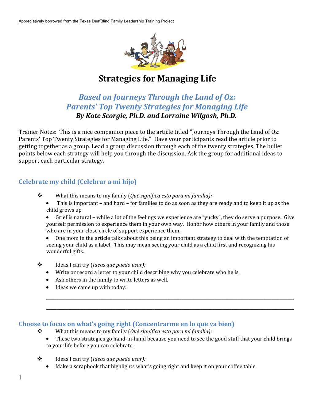 Strategies for Managing Life