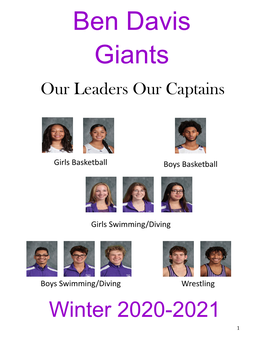 Ben Davis Giants Our Leaders Our Captains