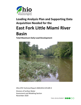 East Fork Little Miami River Basin Total Maximum Daily Load Development