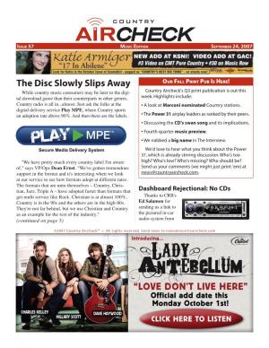 September 24, 2007 Country Aircheck Music Edition Page 3