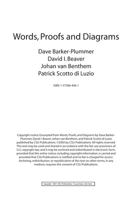 Words, Proofs and Diagrams