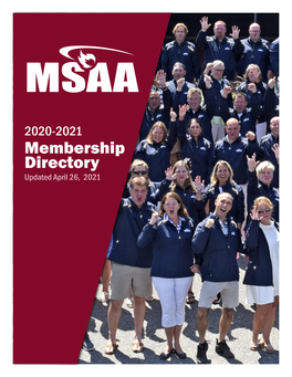 Membership Directory MSSAA MEMBERSHIP DIRECTORY - GENERAL MEMBERS