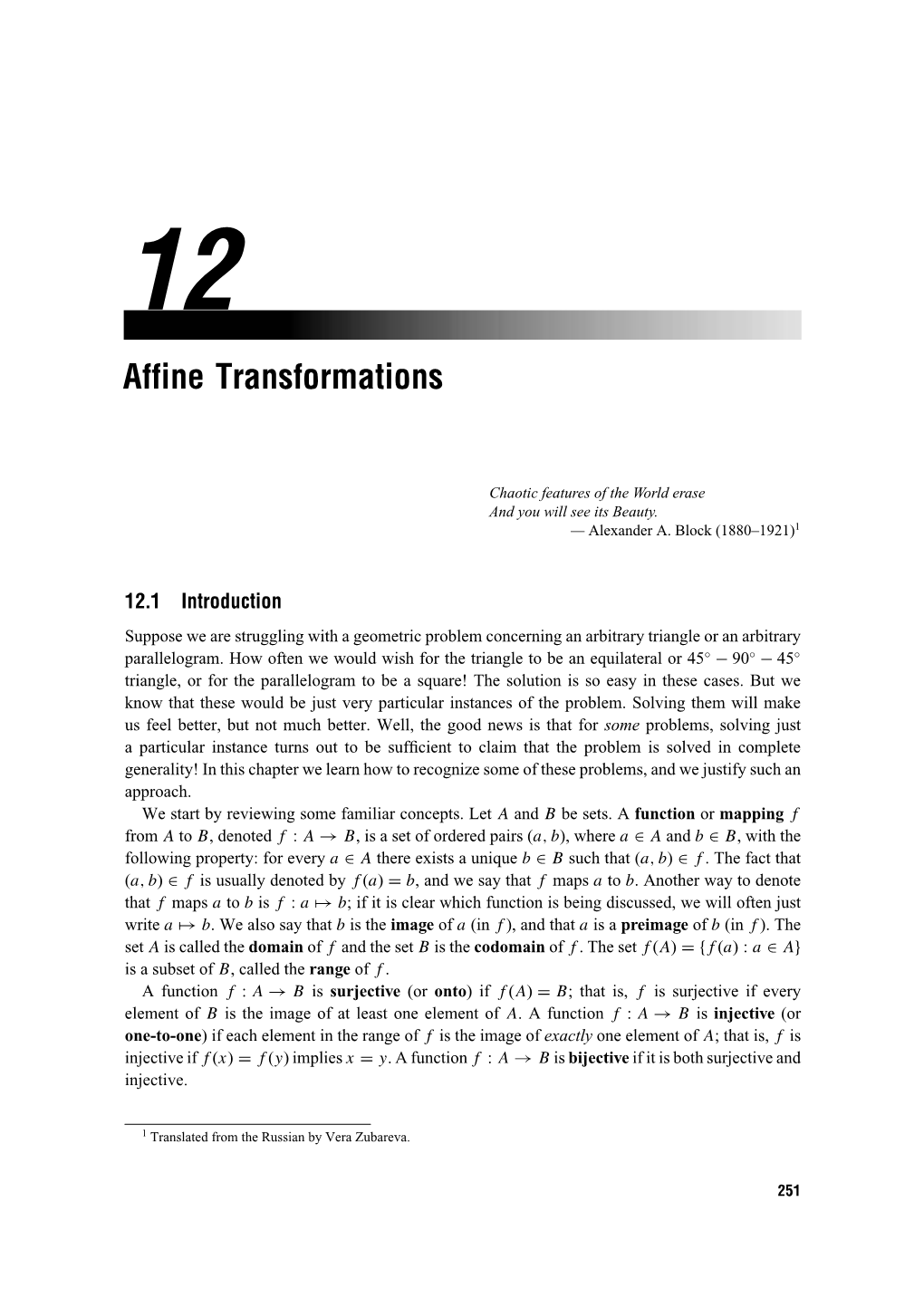 Affine Transformations