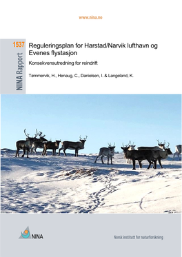 Reguleringsplan for Harstad/Narvik Lufthavn Og Evenes Flystasjon