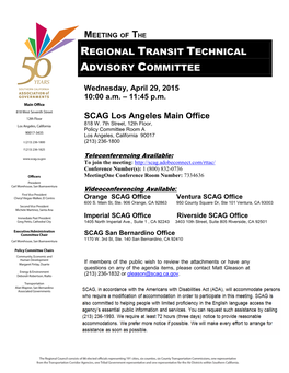 Regional Transit Technical Advisory Committee