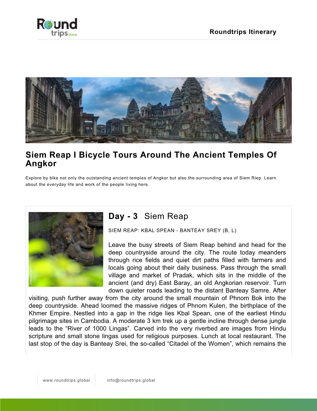 Siem Reap I Bicycle Tours Around the Ancient Temples of Angkor