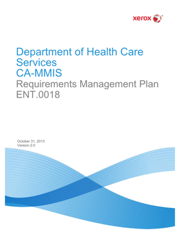 Requirements Management Plan ENT.0018