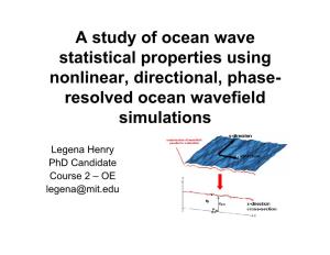 A Study of Ocean Wave Statistical Properties Using SNOW