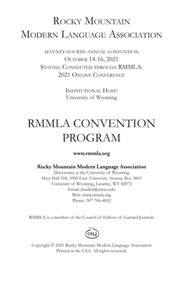 Rmmla Convention Program