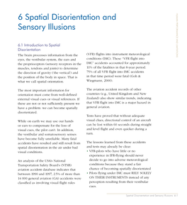 6 Spatial Disorientation and Sensory Illusions Human