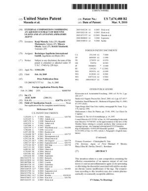 (12) United States Patent (10) Patent No.: US 7,674,488 B2 Masuda Et Al