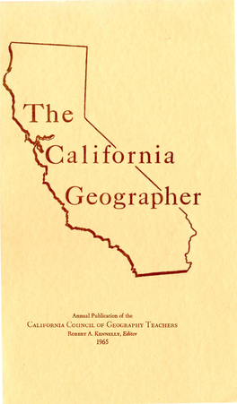 CALIFORNIA Council of GEOGRAPHY TEACHERS
