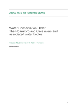 WCO Ngaruroro and Clive Rivers