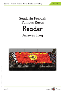 Reader Answer Key Level 5