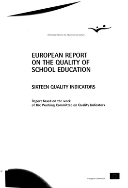 European Report on the Quality of School Education