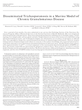 Disseminated Trichosporonosis in a Murine Model of Chronic Granulomatous Disease