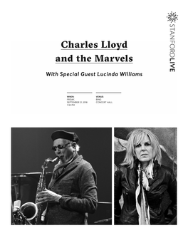 Charles Lloyd and the Marvels with Special Guest
