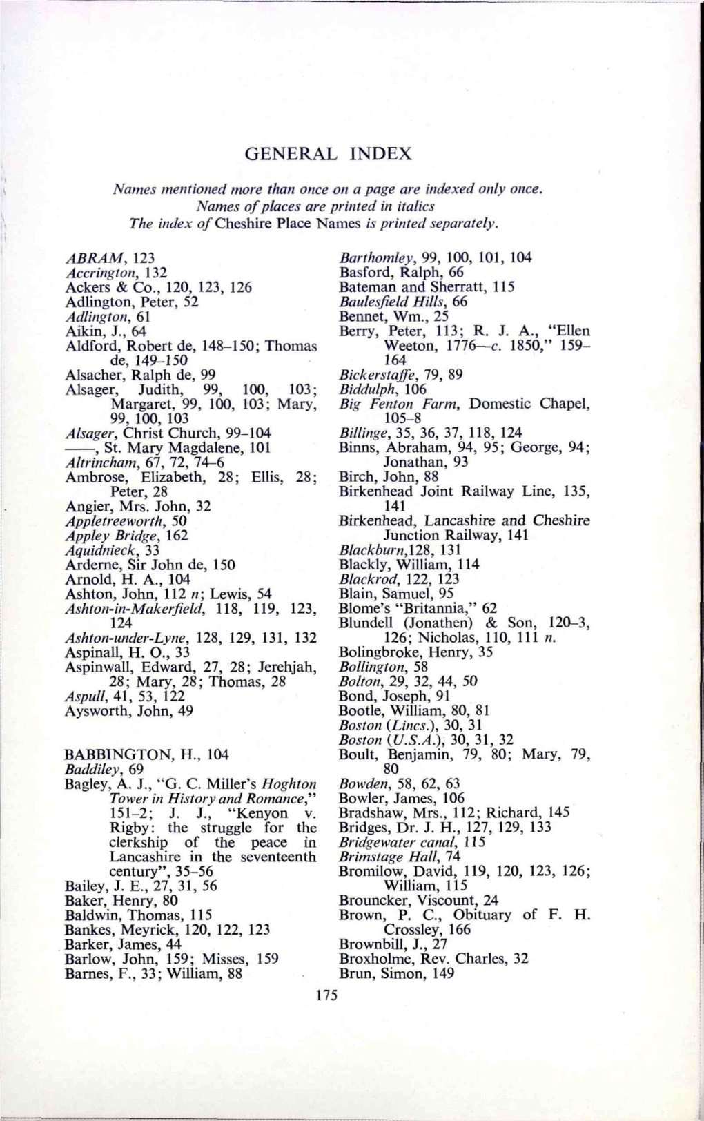 General Index