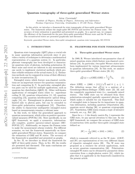 Arxiv:2104.11258V1 [Quant-Ph] 22 Apr 2021 POVM) [17]