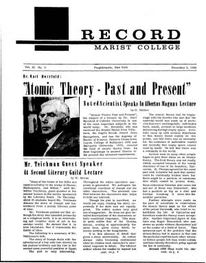 RECORD Lomic Theory • Past and Present"