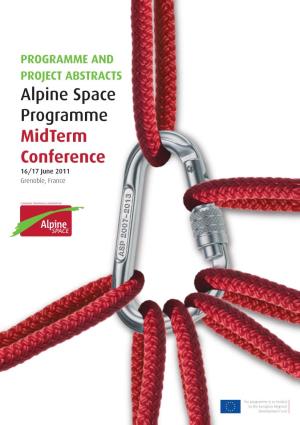 Alpine Space Programme Midterm Conference 16/17 June 2011 Grenoble, France How Does the Region of Rhône-Alpes Envisage Its Role on the European Stage?