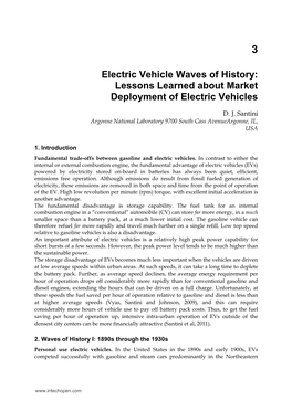 Lessons Learned About Market Deployment of Electric Vehicles