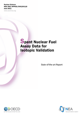 Spent Nuclear Fuel Assay Data for Isotopic Validation