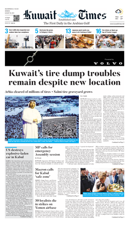 Kuwait's Tire Dump Troubles Remain Despite New Location