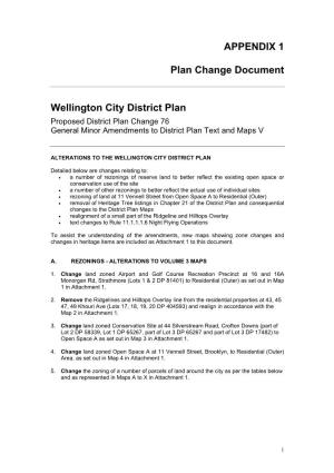 Proposed District Plan Change 76 General Minor Amendments to District Plan Text and Maps V