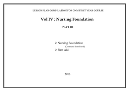 GNM Vol IV- Nursing Foundation Part 3-Min