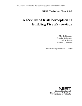 A Review of Risk Perception in Building Fire Evacuation