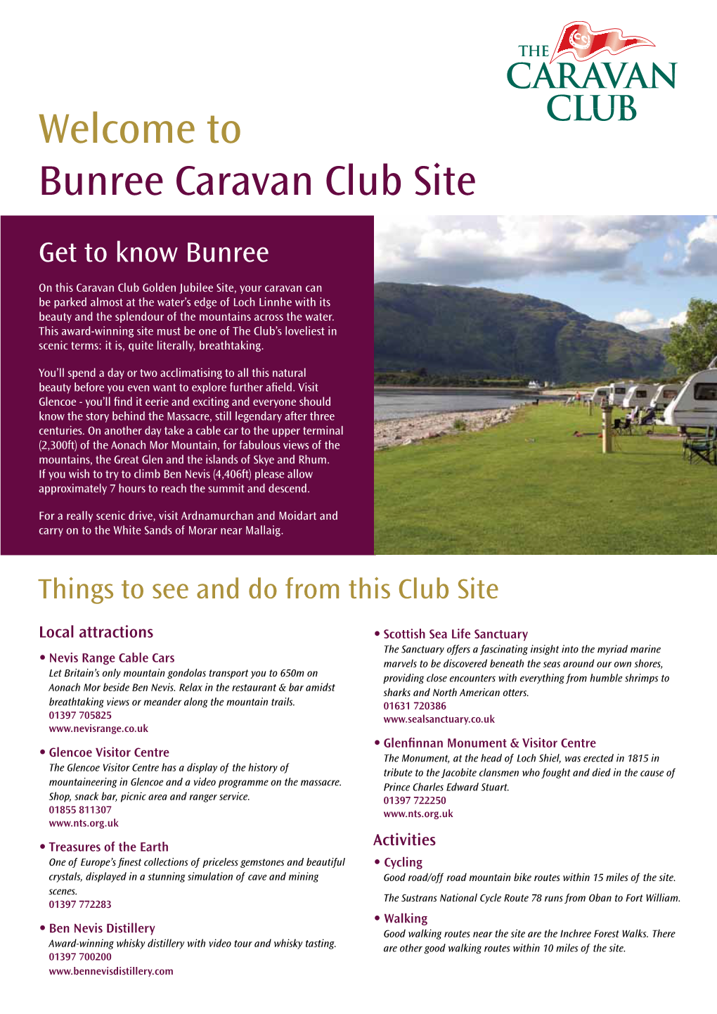 Bunree Caravan Club Site