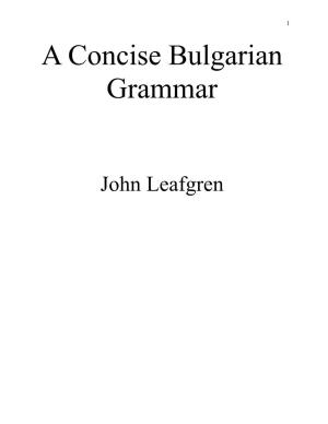 Bulgarian Reference Grammar