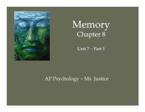 Memory Chapter 8