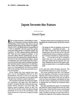 Japan Invents the Future