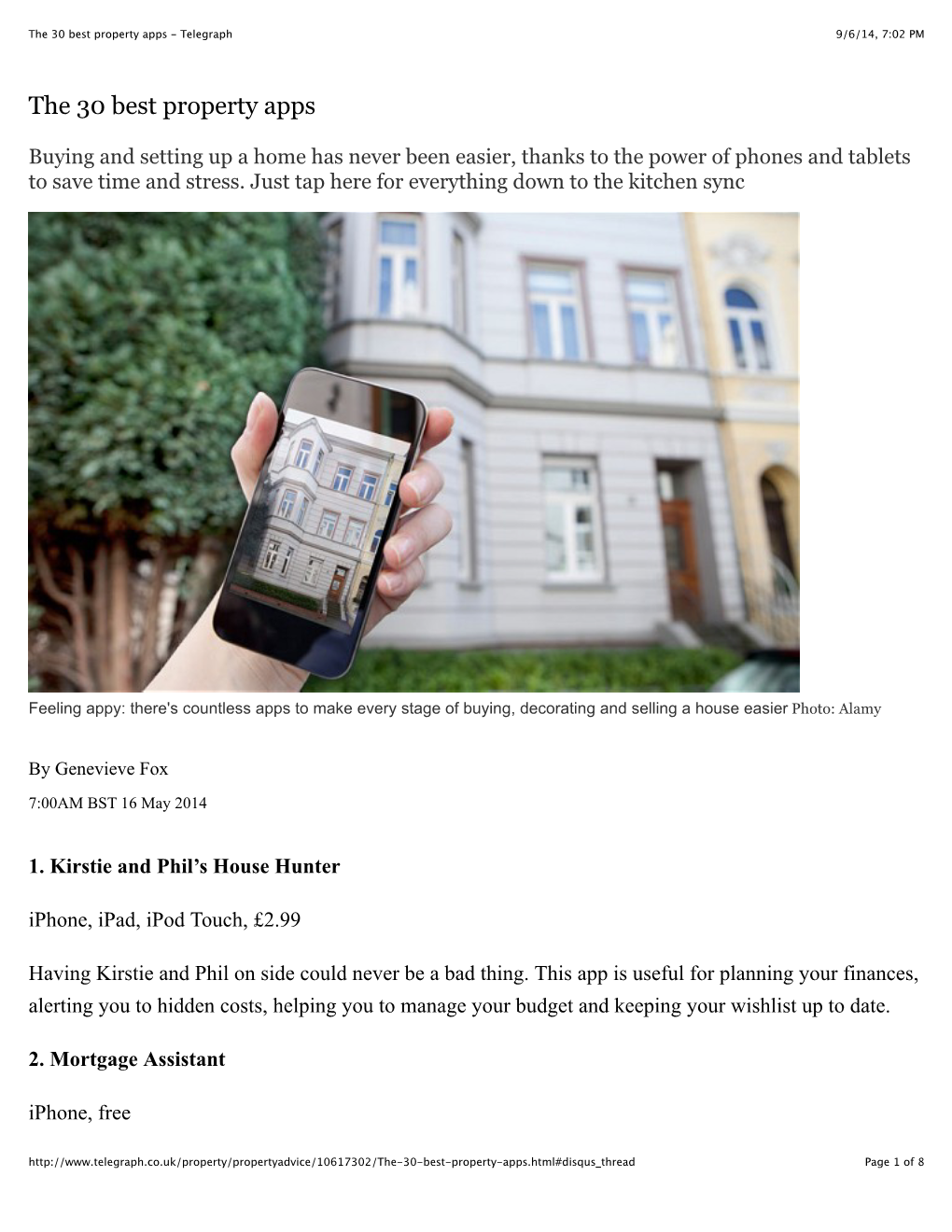 The 30 Best Property Apps - Telegraph 9/6/14, 7:02 PM