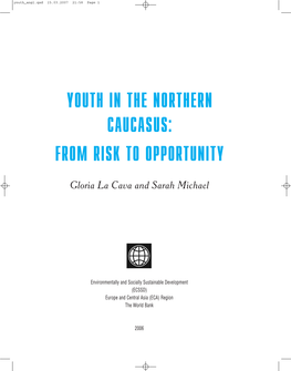 Youth in the Northern Caucasus: from Risk to Opportunity