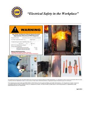 “Electrical Safety in the Workplace”