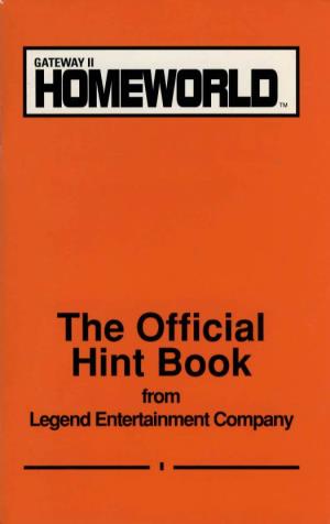 Hintbook As Well As the Software Described Herein Are Copyrighted