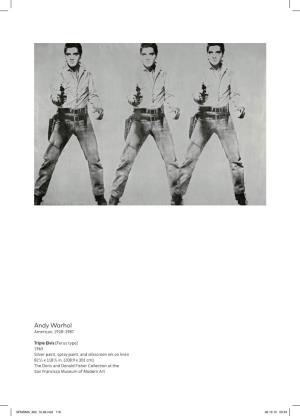Andy Warhol American, 1928–1987