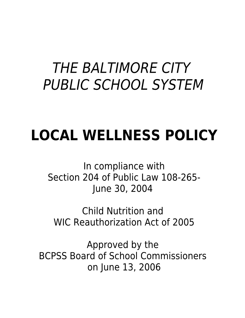 Baltimore City Public School System s1